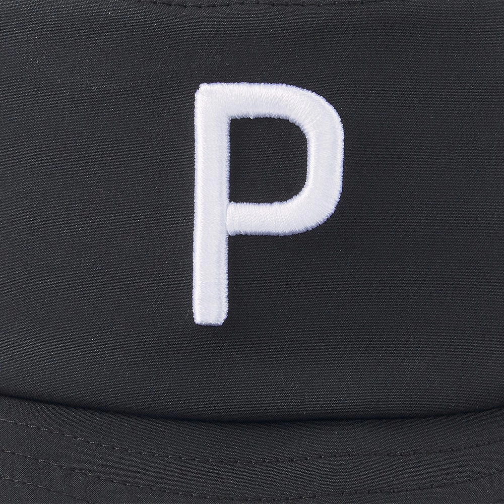 PUMA Golf Hat - P Logo Bucket - Black AW23 6 PUMA Golf Hat - P Logo Bucket - Black AW23 - Image 4