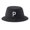 PUMA Golf Hat - P Logo Bucket - Black AW23 -Fashion Golf puma golf accessories 0009 024732 01 dt01