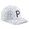 PUMA Golf Cap - Caddy P Cap - White Glow - Black AW23 -Fashion Golf puma golf cap caddy p cap white glow black aw23 02483801 9