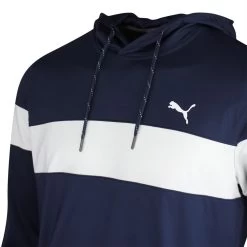 PUMA Golf Hoodie - MATTR Colourblock - Navy Blazer AW23 10 PUMA Golf Hoodie - MATTR Colourblock - Navy Blazer AW23 -Fashion Golf puma golf hoodie mattr colourblock navy blazer ss23 620252 02 b