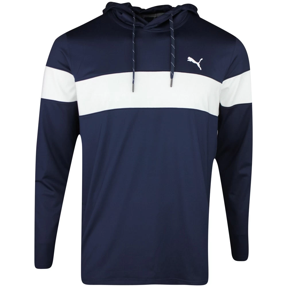 PUMA Golf Hoodie - MATTR Colourblock - Navy Blazer AW23 3 PUMA Golf Hoodie - MATTR Colourblock - Navy Blazer AW23