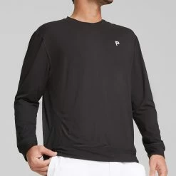 PUMA Golf Jumper - PTC Midweight Crew Neck - Black AW23 -Fashion Golf puma golf jumper ptc midweight crew neck black ss23 539206 02 36 2 1