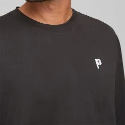 PUMA Golf Jumper - PTC Midweight Crew Neck - Black AW23 -Fashion Golf puma golf jumper ptc midweight crew neck black ss23 539206 02 37 1