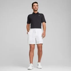PUMA Golf Shirt - PTC Cloudspun Polo - Black AW23 -Fashion Golf puma golf shirt ptc cloudspun polo black ss23 539201 02 3