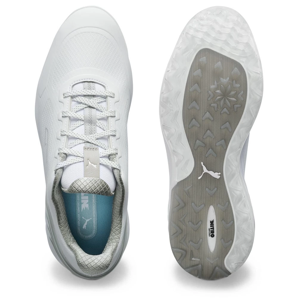 PUMA Golf Shoes - Alphacat Nitro - White - Grey 2023 5 PUMA Golf Shoes - Alphacat Nitro - White - Grey 2023 - Image 3