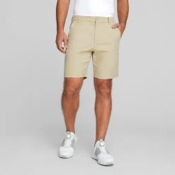PUMA Golf Shorts - Dealer 8" - Alabaster AW23 -Fashion Golf puma golf shorts dealer 8 inch su23 03c
