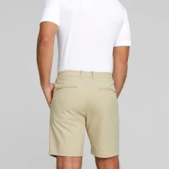 PUMA Golf Shorts - Dealer 8" - Alabaster AW23 -Fashion Golf puma golf shorts dealer 8 inch su23 03e