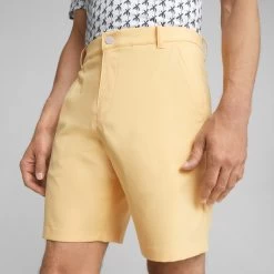 PUMA Golf Shorts - Dealer Short 8" - Flaxen AW23 -Fashion Golf puma golf shorts dealer short 8 flaxen aw23 53778821 59