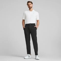 PUMA Golf Trousers - PTC Cloudspun Jogger - Black AW23 -Fashion Golf puma golf trousers ptc cloudspun jogger black ss23 539209 02 53