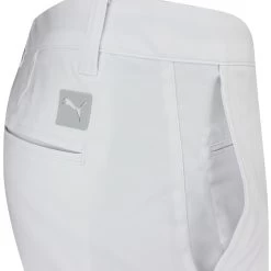PUMA Golf Trousers - Tailored Dealer Pant - White Glow AW23 -Fashion Golf puma golf trousers tailored dealer pant white glow ss23 535524 01 c