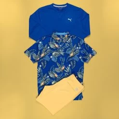 PUMA Golf Shorts - Dealer Short 8" - Flaxen AW23 -Fashion Golf puma aw23 laydown shot salter 0001 puma ss23 11 2