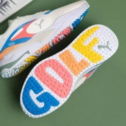 PUMA Golf Shoes - Duvin GS-FAST - Frosty White - Regal Blue AW23 -Fashion Golf puma duvin detail shot 0007 layer 3 1
