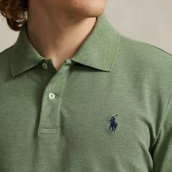 Ralph Lauren POLO Golf Shirt - LS Stretch Pique - Cargo Green AW23 -Fashion Golf ralph lauren polo golf shirt ls stretch pique cargo green aw23 710875146008 55