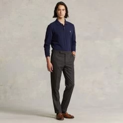 Ralph Lauren POLO Golf Shirt - LS Stretch Pique - Refined Navy AW23 -Fashion Golf ralph lauren polo golf shirt ls stretch pique refined navy aw23 c