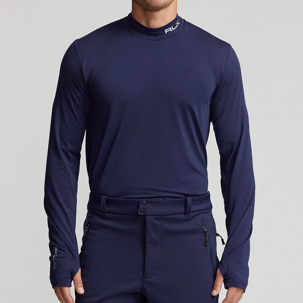 RLX Golf Base Layer - Peached Airflow LS Mock - Refined Navy AW23 6 RLX Golf Base Layer - Peached Airflow LS Mock - Refined Navy AW23 - Image 5