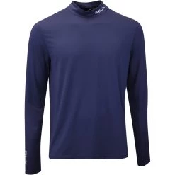 RLX Golf Base Layer - Peached Airflow LS Mock - Refined Navy AW23