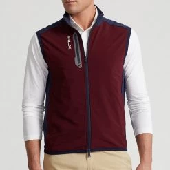 RLX Golf Gilet - Tech Terry Vest - Harvard Wine AW23 -Fashion Golf rlx golf gilet tech terry vest harvard wine aw23 golfposer 31