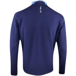 RLX Golf Jacket - Camo Quilted Coolwool - Mid Blue SS23 -Fashion Golf rlx golf jacket camo quilted coolwool mid blue ss23 785899289001 m