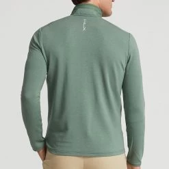 RLX Golf Jacket - Quilted Coolwool FZ - Fatigue Green AW23 -Fashion Golf rlx golf jacket quilted coolwool fz fatigue green aw23 3