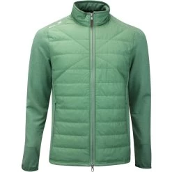 RLX Golf Jacket - Quilted Coolwool FZ - Fatigue Green AW23