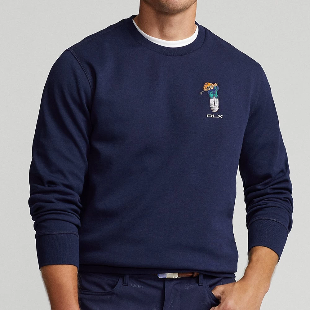 RLX Golf Jumper - Bear Logo Crew Neck - Refined Navy AW23 7 RLX Golf Jumper - Bear Logo Crew Neck - Refined Navy AW23 - Image 5
