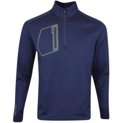 RLX Golf Pullover - Brushback Tech Jersey - Navy Houndstooth AW23