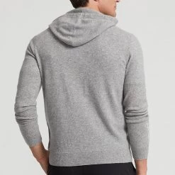 RLX Golf Pullover - Cashmere Hoodie - Steel Grey Heather AW23 -Fashion Golf rlx golf pullover cashmere hoodie steel grey heather aw23 golfposer 38