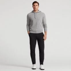 RLX Golf Pullover - Cashmere Hoodie - Steel Grey Heather AW23 -Fashion Golf rlx golf pullover cashmere hoodie steel grey heather aw23 golfposer 39