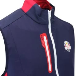 RLX Golf Pullover - Ryder Cup Hybrid Vest - Team USA 2023 -Fashion Golf rlx golf pullover ryder cup hybrid vest team usa 2023 image 13