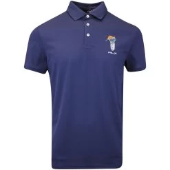 RLX Golf Shirt - Airtech Bear Logo Polo - Refined Navy AW23