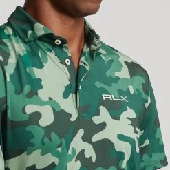 RLX Golf Shirt - Camo Driver Printed Airflow - Moss Agate AW23 -Fashion Golf rlx golf shirt camo driver printed airflow moss agate aw23 785918201001 9