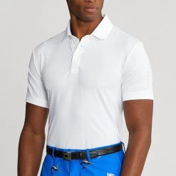 RLX Golf Shirt - Solid Airflow Polo - Ceramic White AW23 -Fashion Golf rlx golf shirt solid airflow polo ceramic white aw23 785865186002 a