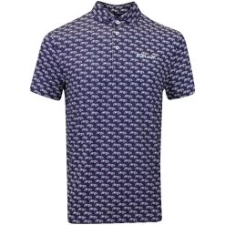 RLX Golf Shirt - Speedster Printed Airflow - Refined Navy AW23