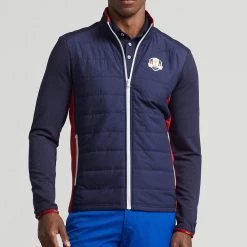 RLX Golf Pullover - Ryder Cup Quilted Coolwool - Team USA 2023 14 RLX Golf Pullover - Ryder Cup Quilted Coolwool - Team USA 2023 -Fashion Golf rlx ralph lauren detail shot 0039 s7 1487939 alternate10